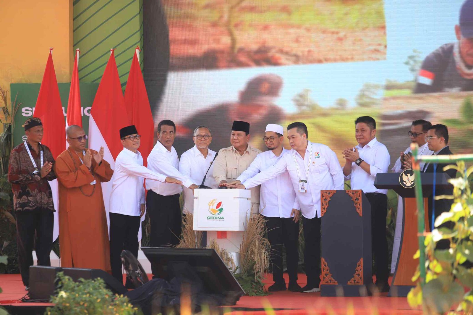 Gubernur Herman Deru Dampingi Presiden Prabowo Resmikan Program GERINA