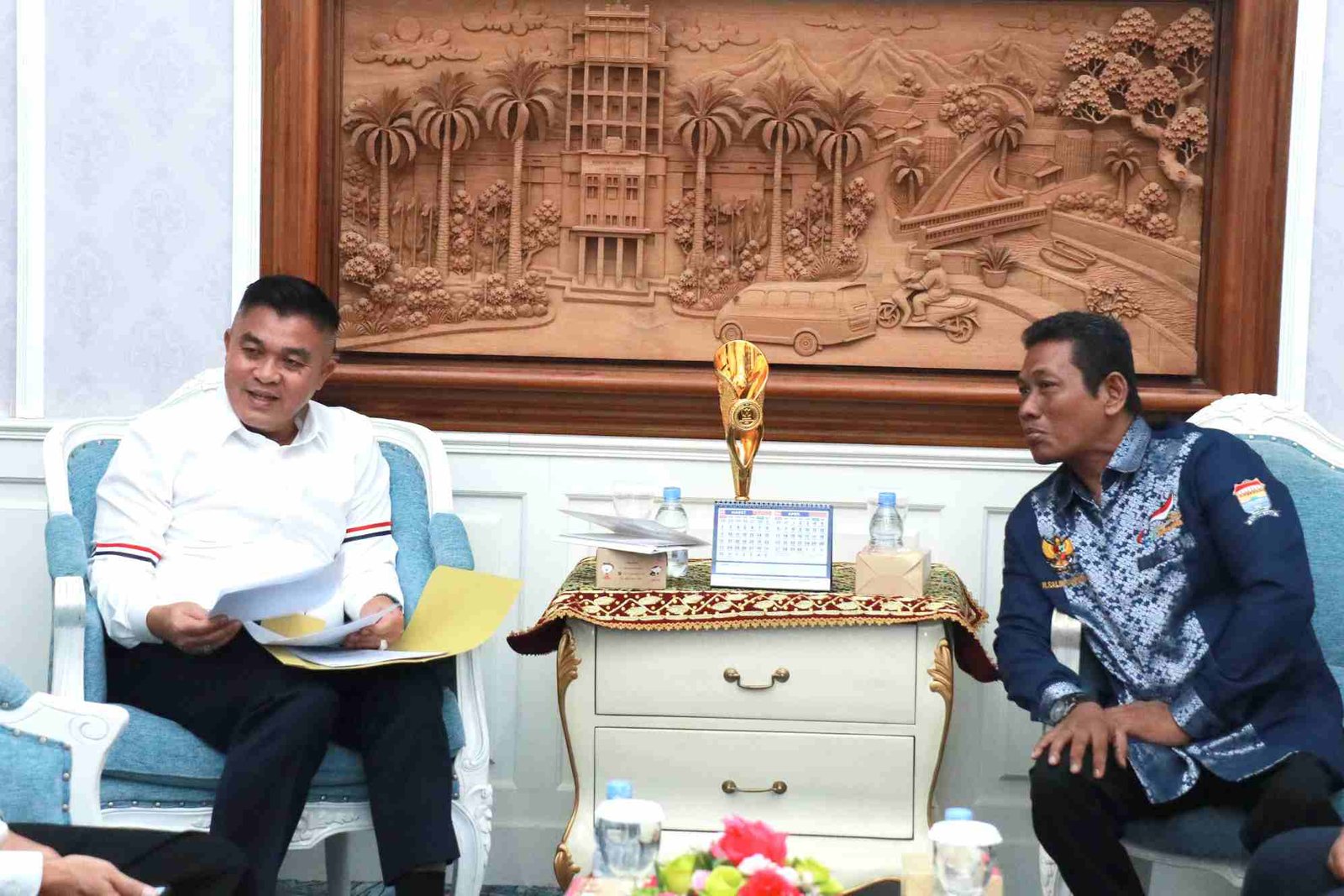Sekretaris Daerah (Sekda) Kota Palembang, Aprizal Hasyim, menerima audiensi dari jajaran National Paralympic Committee Indonesia