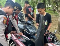 Cegah Balapan Liar, Polres Muara Enim Terus Patroli Dititik Rawan