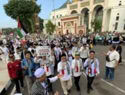 Peduli Penderitaan Saudara di Palestina, Ribuan Muslim di Palembang Gelar Aksi Jilid IV