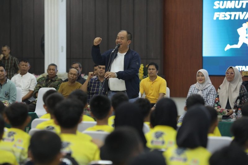 200 Pelajar Meriahkan Festival Fun Run Sumut 2025