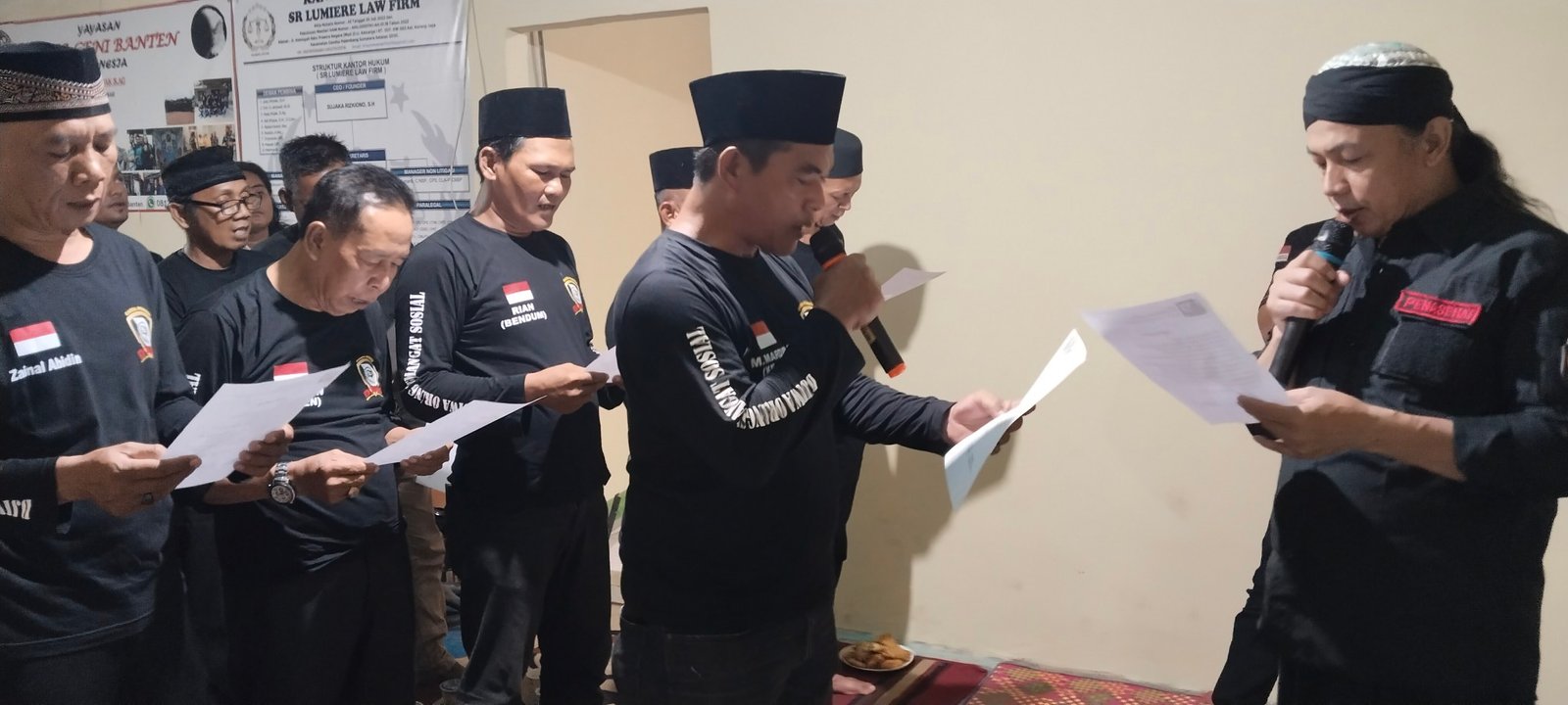Pengambilan sumpah pengurus Ormas Djiwa Orang Semangat Sosial