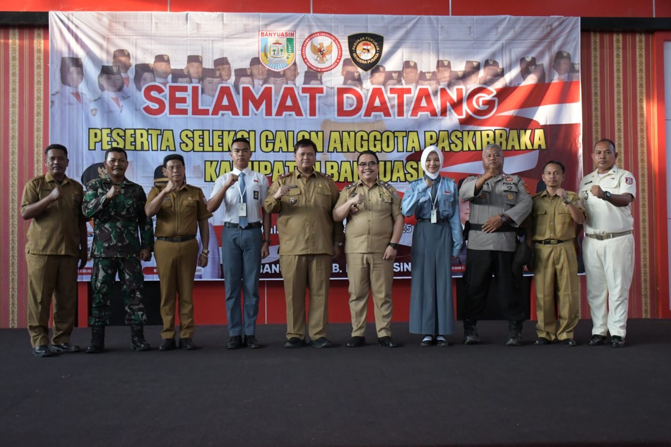 Sekda Banyuasin Beri Wejangan Calon Paskibraka Banyuasin