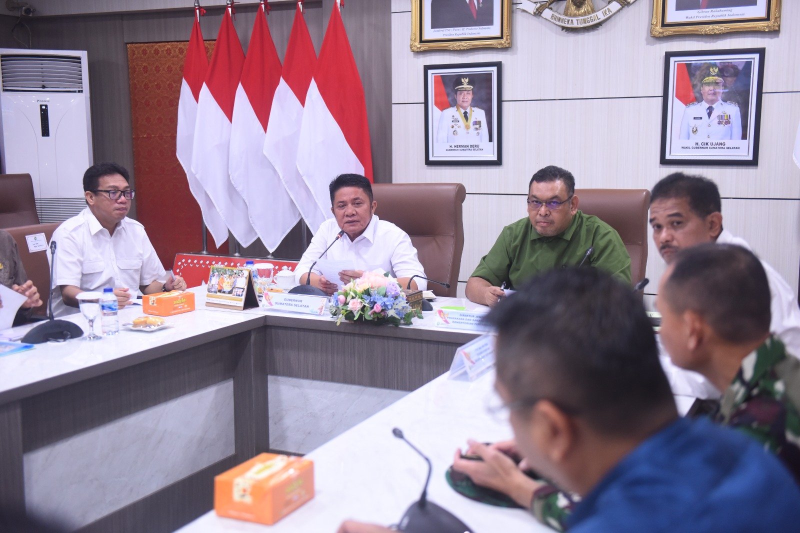 Pemprov Sumsel bersama Kementerian Pertanian Republik Indonesia menggelar Rapat Koordinasi Percepatan Kegiatan Cetak Sawah Tahun 2025
