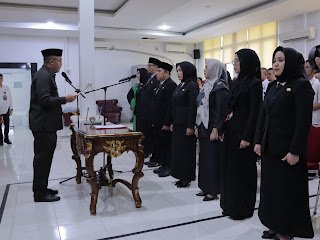 Sebanyak tujuh pejabat fungsional yang baru dilantik oleh Sekretaris Daerah Kota Palembang, Aprizal Hasyim, pada Rabu (28/5/2025).