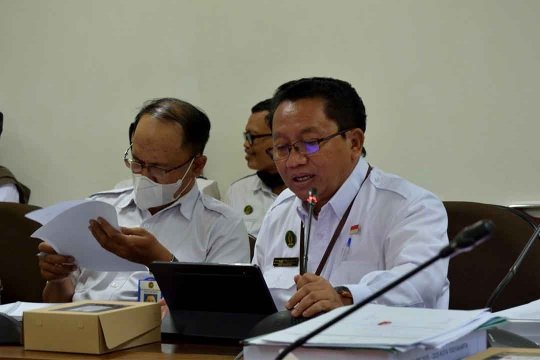 Plt. Kepala DLH, Agus Tri Haryono, memaparkan rencana prioritas. (Foto : Pemko Yogyakarta)