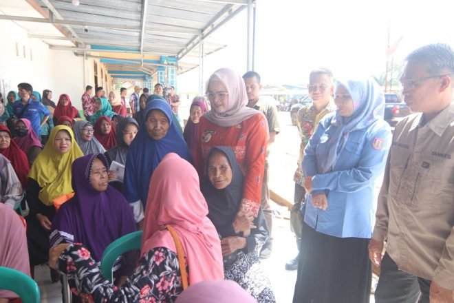 Wabup Netta Tinjau DMD dan POSBINTU PTM UPTD Puskesmas Cinta Manis Air Kumbang