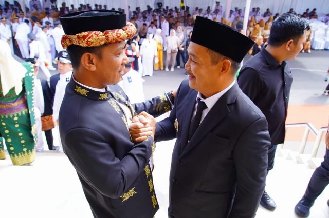 Wabup Muba Rohman dan Ketua DPRD MUBA Sampaikan Ucapan Selamat