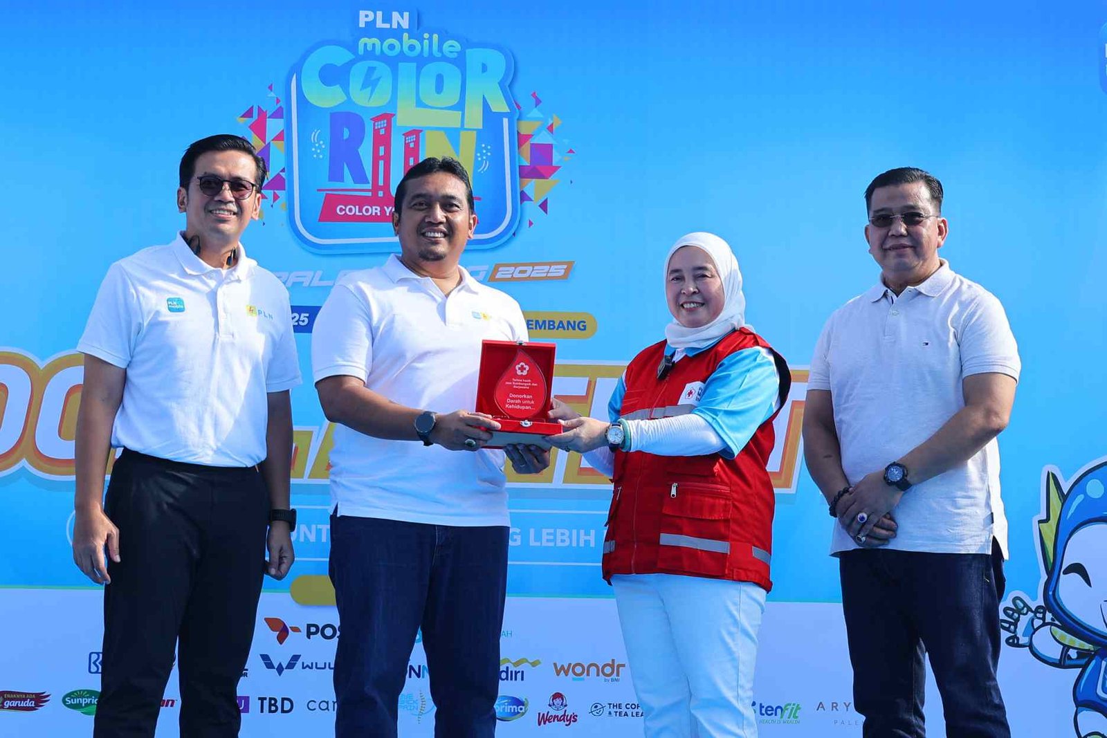Ketua PMI Palembang Apresiasi PLN Mobile Color Run 2025