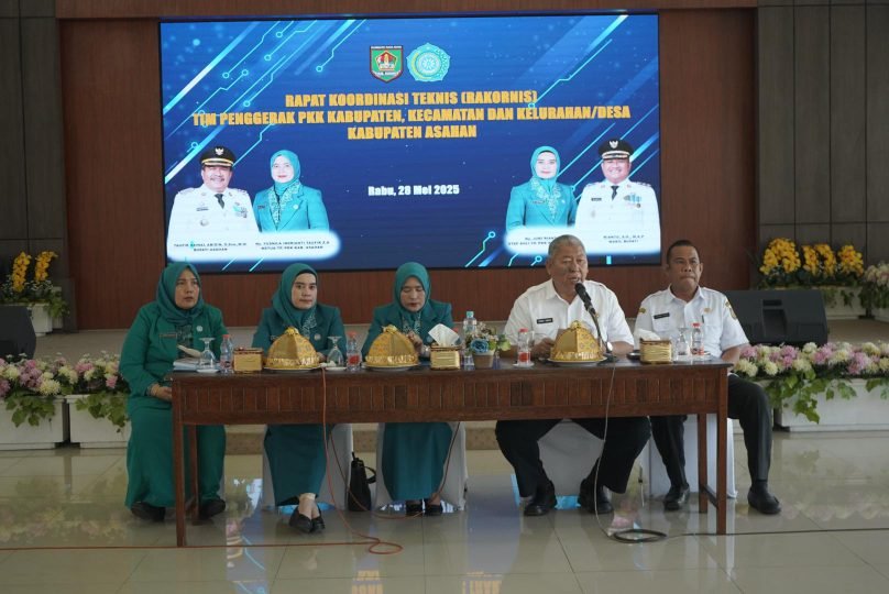 Sekretaris Daerah (Sekda) Kabupaten Asahan Zainal Aripin Sinaga, membuka Rapat Koordinasi Teknis (Rakornis)Tim Penggerak PKK