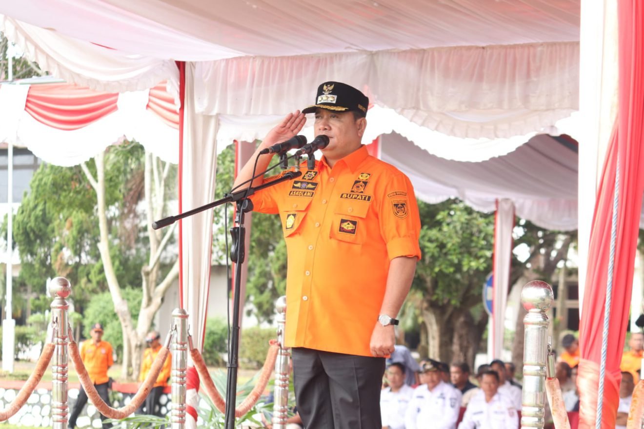 Bupati Banyuasin Pimpin Apel Gelar Pasukan dan Peralatan