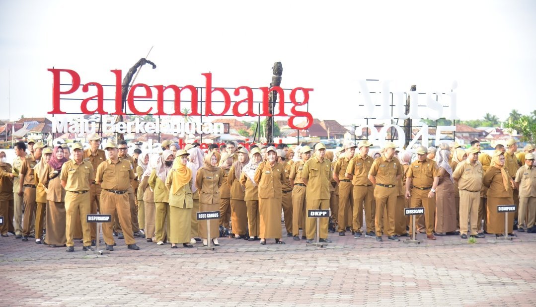 ASN Pemkot Palembang ikuti upacara rutin Senin