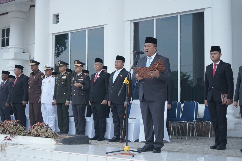 Bupati Asahan Pimpin Upacara Hari Lahir Pancasila