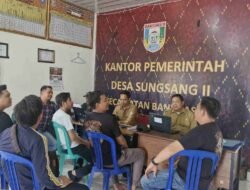 SAT Intelkam Polres Banyuasin Lakukan Monitoring ke Desa Sungsang II