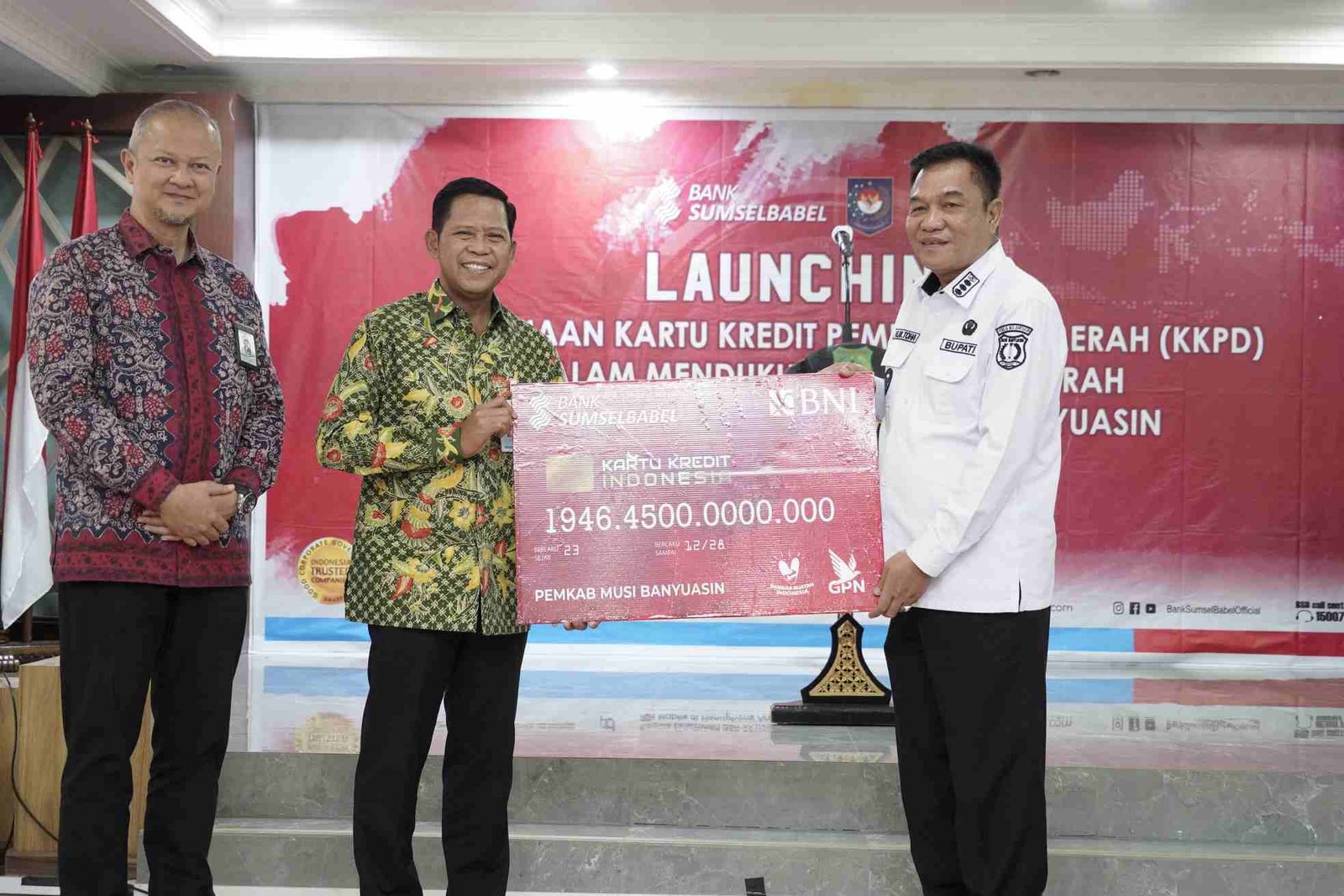 Bupati Muba Peluncuran Kartu Kredit Pemerintah Daerah untuk Percepat Transformasi Digital.