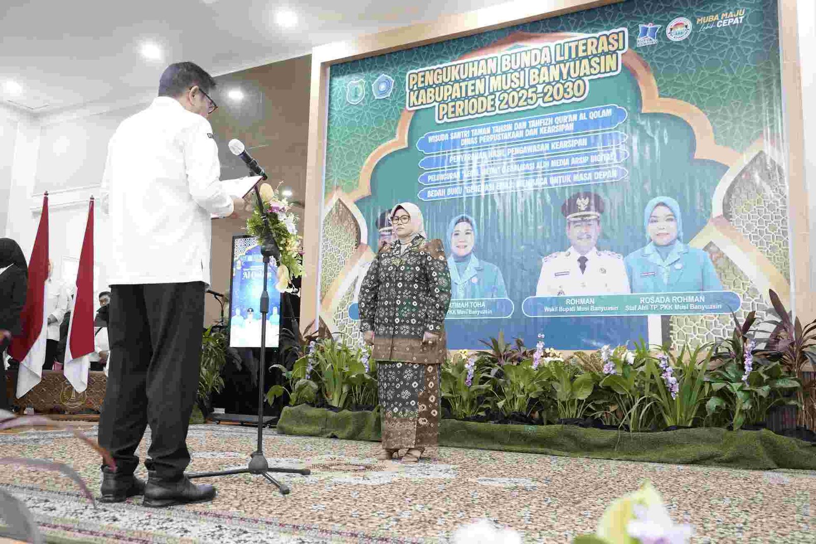Patimah Toha Dikukuhkan sebagai Bunda Literasi Muba 2025–2030
