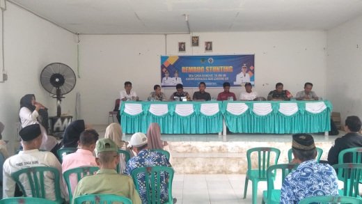 Pemerintahan Desa Sungai Baung melakukan kegiatan Rebug Stunting di balai desa