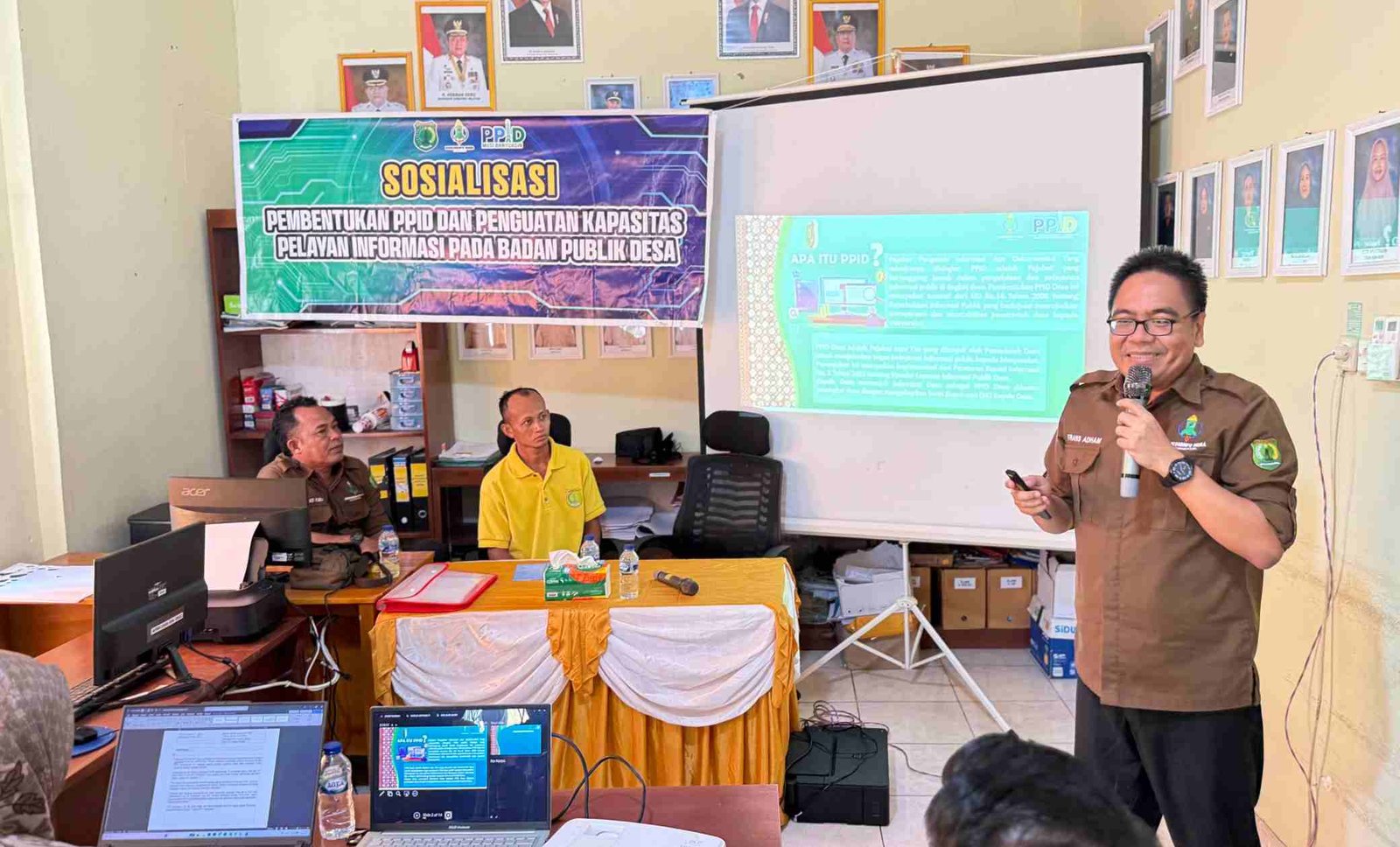 Dinkominfo Muba Fasilitasi Pembentukan PPID di Desa Rimba Ukur