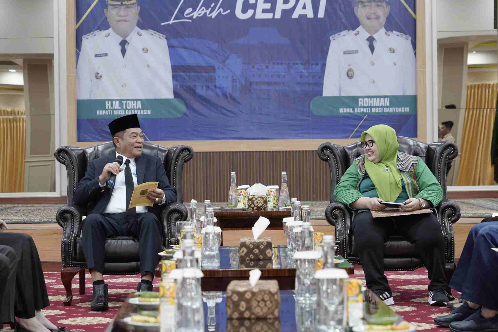 Bupati HM Toha Terima Kedatangan Komisi I DPRD Provinsi Sumsel