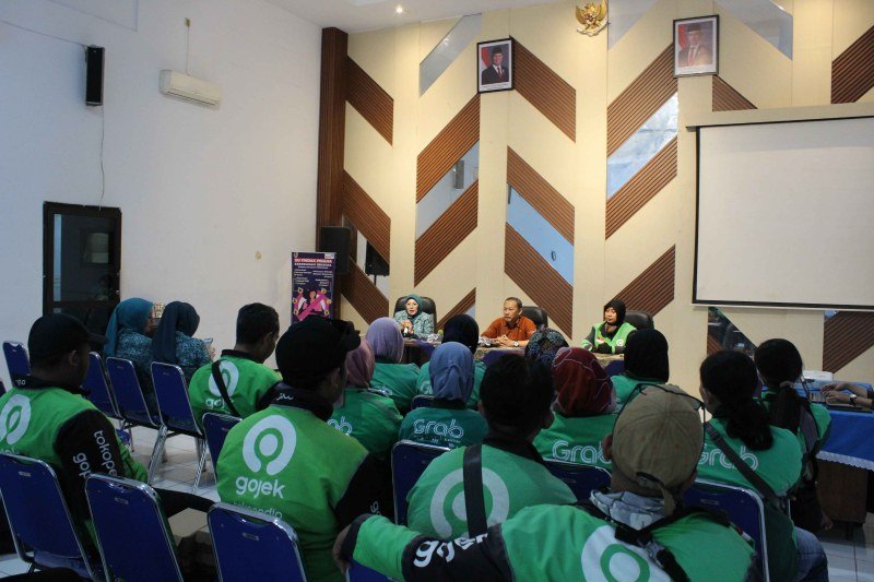 Para driver Ojek online di kabupaten Jember