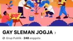 Kolase foto akun grup Facebook LGBT di DIY. (Sumber foto : Facebook)
