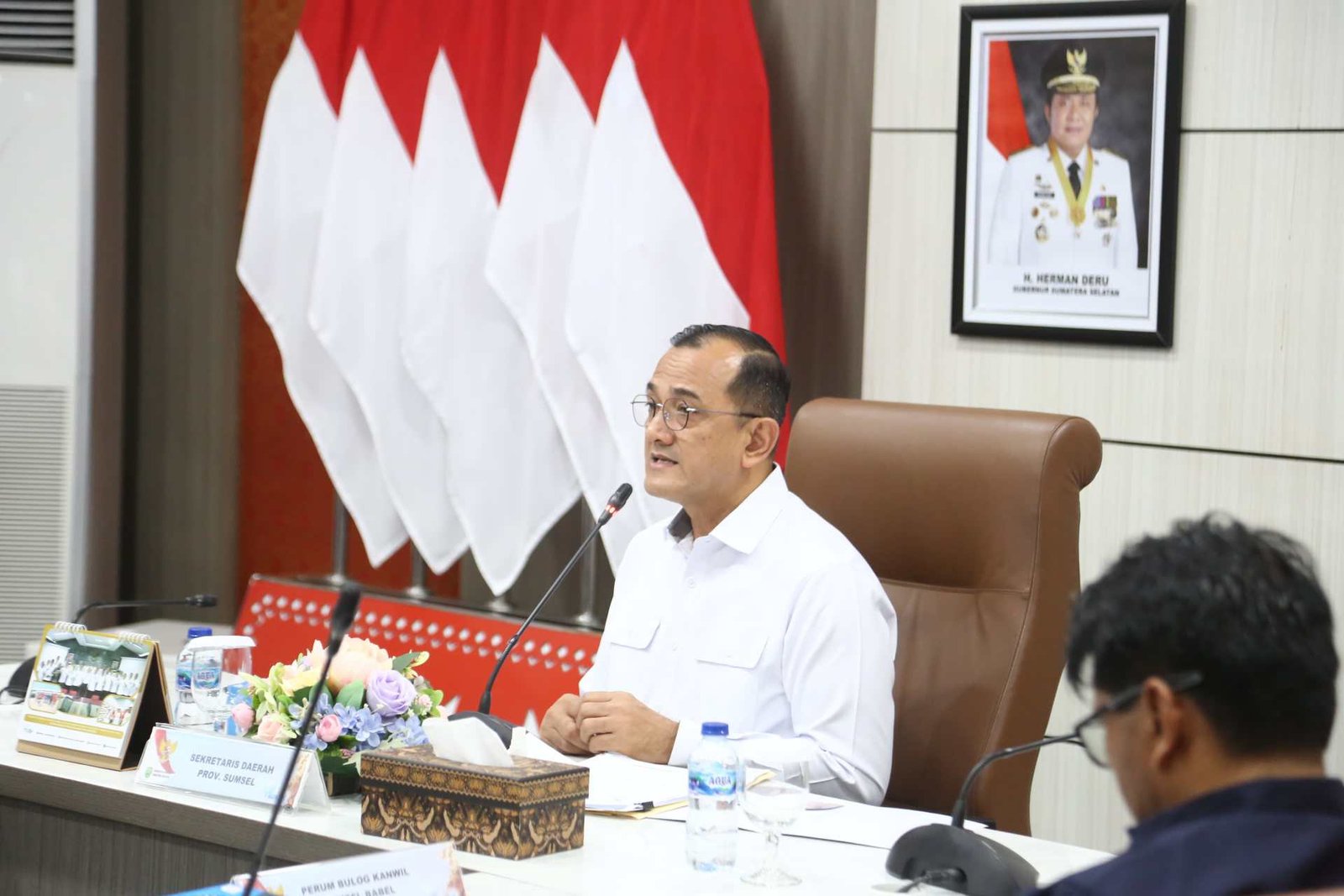 Daerah (Sekda) Provinsi Sumsel Drs H Edward Candra MH