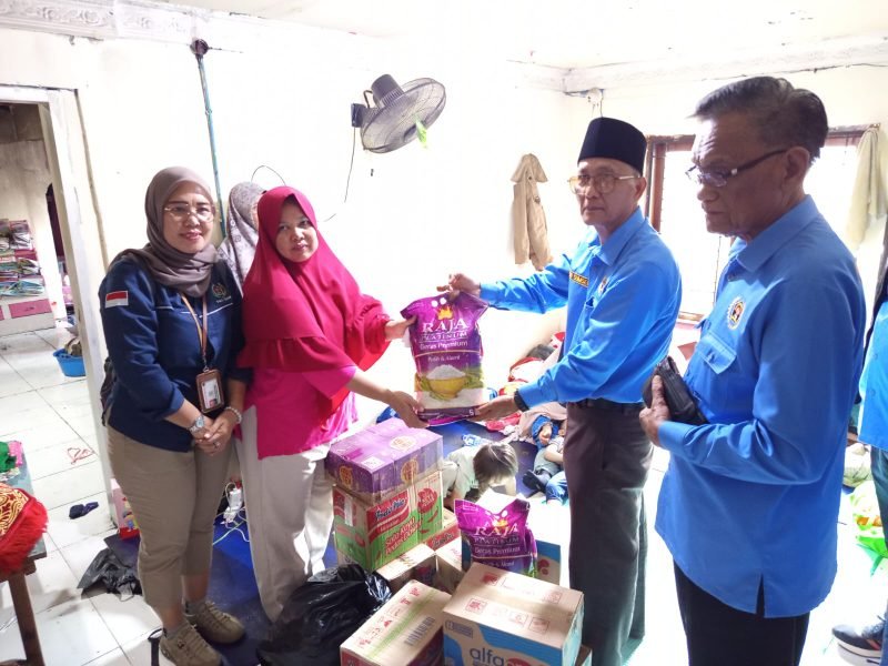 PWI Sumsel Salurkan Bantuan untuk Korban Kebakaran di 1 Ulu