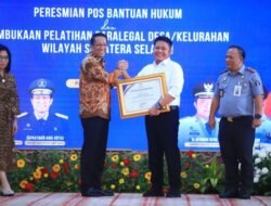 Sumsel Raih Rekor Nasional Posbankum Terbanyak se-Indonesia