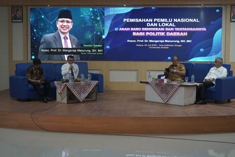 Bupati Asahan Ikuti Diskusi Panel Pemisahan Pemilu Nasional dan Lokal