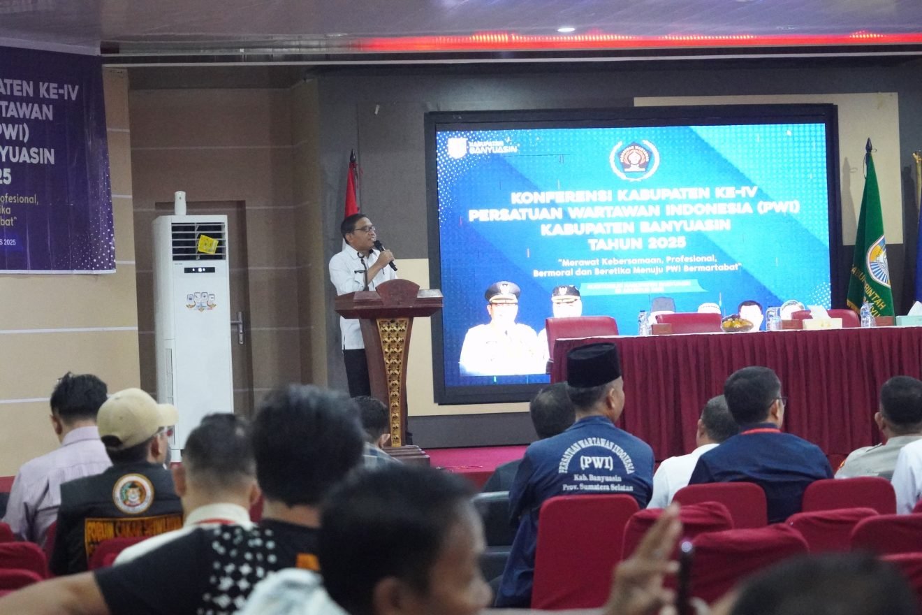 Kepala Dinas Kominfo Buka Konferensi Kabupaten ke-IV PWI Banyuasin