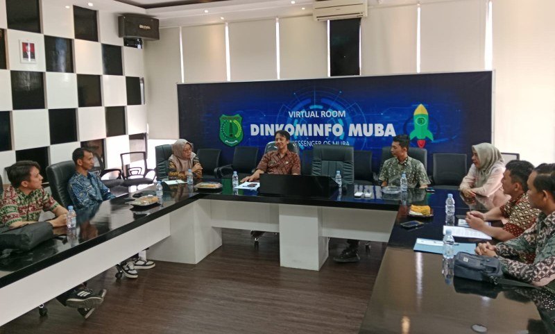Dinas Komunikasi dan Informatika (Dinkominfo) Kabupaten Penukal Abab Lematang Ilir (PALI) melakukan kunjungan kerja ke Bidang Persandian Dinkominfo Kabupaten Musi Banyuasin
