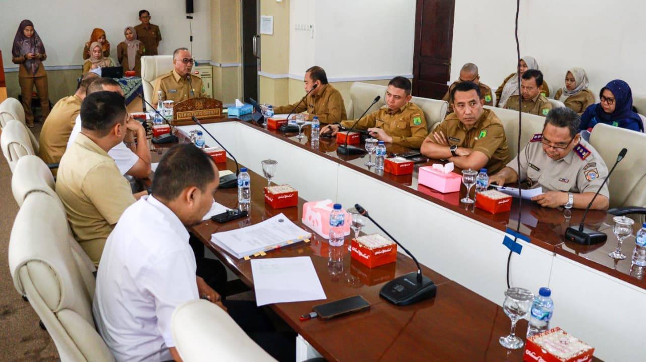 Pemerintah Kabupaten Musi Banyuasin (Muba) dibawah kepemimpinan Bupati HM.Toha dan Wakil Bupati Kyai Rohman melalui Forum Penataan Ruang (FPR) Kabupaten Musi Banyuasin menggelar rakor Pembahasan Permohonan Persetujuan Kesesuaian Kegiatan Pemanfaatan Ruang