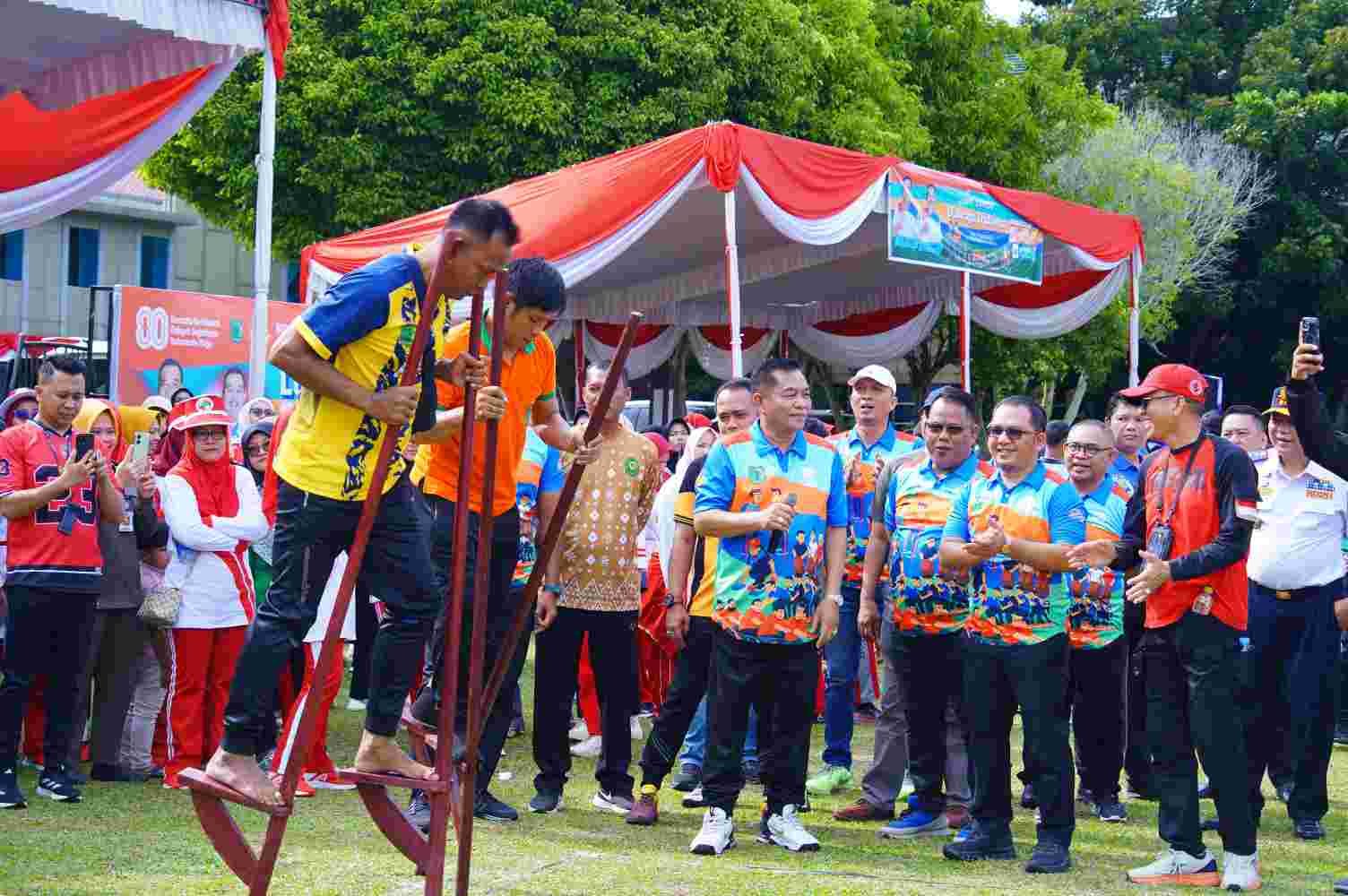 Pemkab Muba Gelar Lomba Olahraga Tradisional