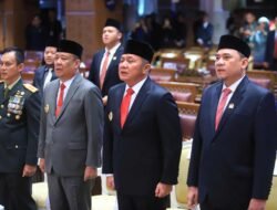 Gubernur dan Wagub Sumsel Khidmat Dengarkan Pidato Presiden Prabowo