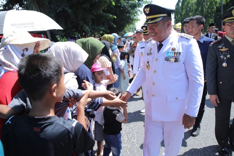 Bupati Asahan Pimpin Upacara Penaikan Bendera HUT ke-80 RI
