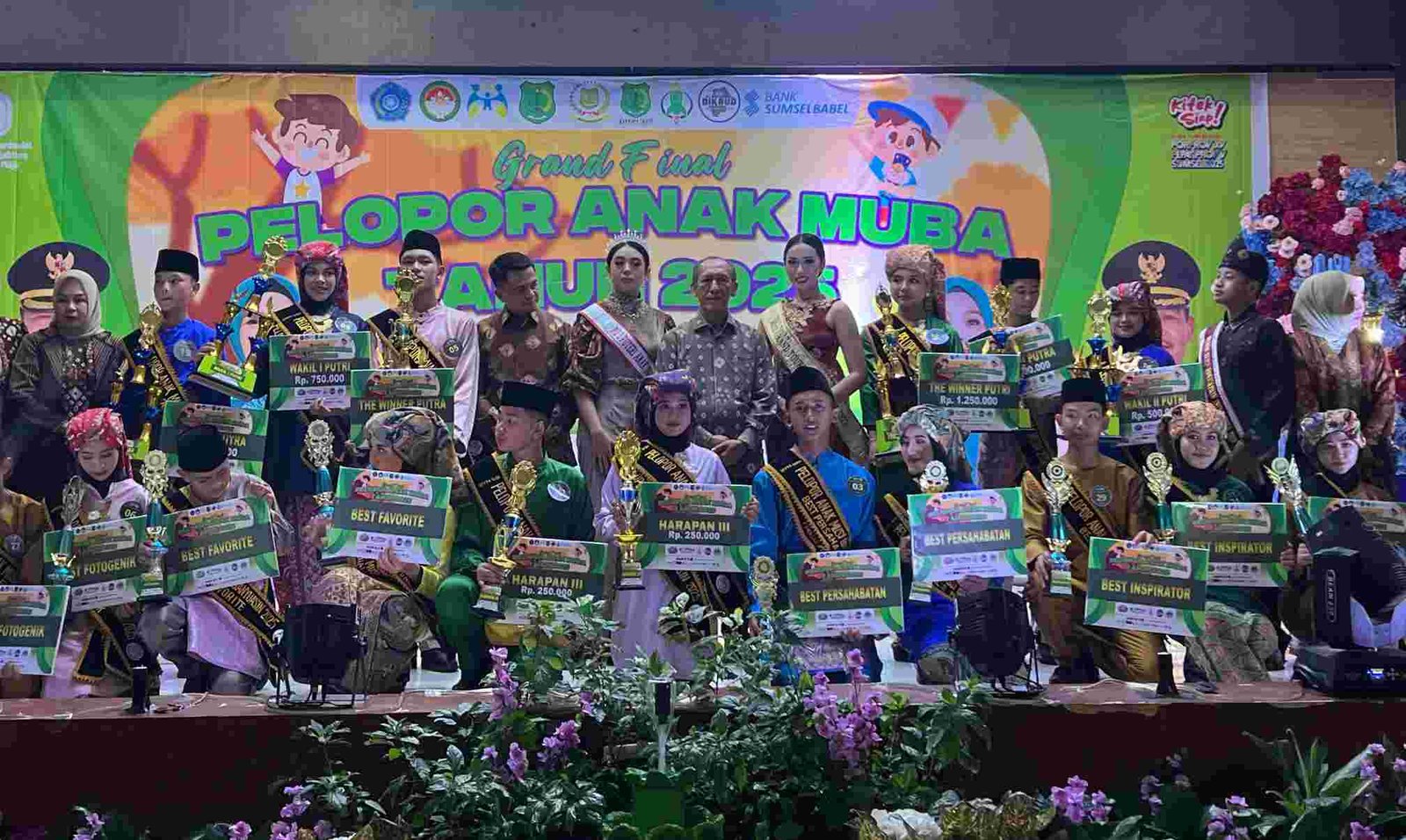 Malam Grand Final Pelopor Anak Muba 2025: Alya dan Rakha Terpilih sebagai "Pelopor Anak Muba 2025"