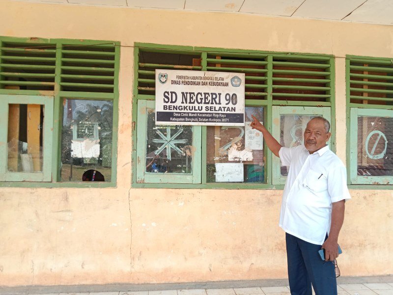 Rusak Sejak 2016, SD 90 Bengkulu Selatan Butuh Rehap Bangun