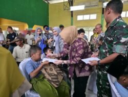 Wabup Netta Hadiri Gerakan Pangan Murah dan Bhakti Sosial TNI