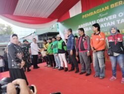 Gubernur Sumsel Bagikan 50 Ton Beras Untuk Ojol