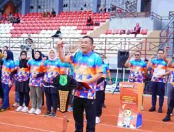 Peringati Haornas, Bupati Toha Tohet dan Ribuan Masyarakat Muba Senam Sehat Bersama