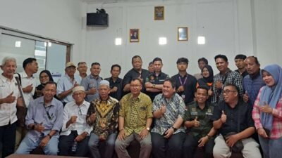 Owner RS Ar Royan dr H Restu Iman, Sp.PD.KKV. FINASIN, melaksanakan temu wicara dengan wartawan PWI Ogan Ilir.