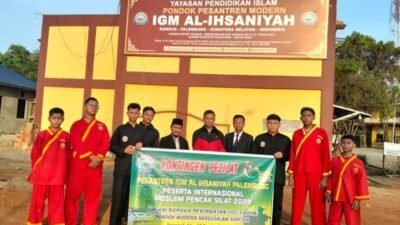 BAZNAS Palembang Apresiasi Santri IGM Al Ihsaniyah ikut lomba International Moslem Pencak Silat Championship (IMPSC)