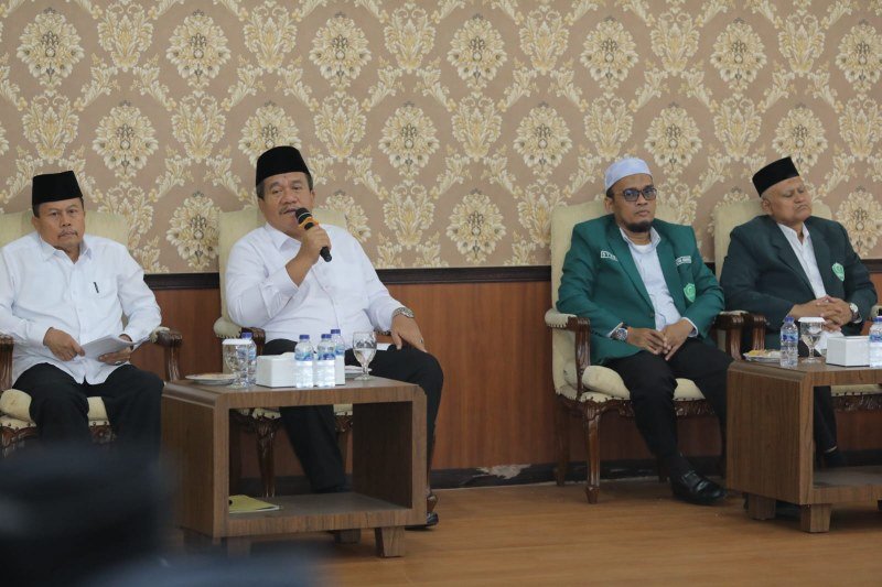 Al-Washliyah Kabupaten Asahan melakukan audiensi dengan Bupati Asahan, Taufik Zainal Abidin, di Rumah Dinas Bupati Asahan