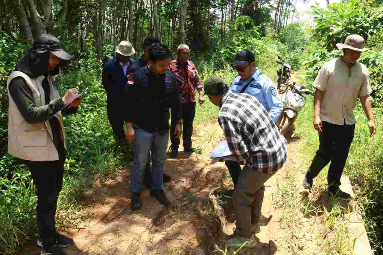 Kejari dan Inspektorat Periksa Enam Titik Proyek di Desa Sebokor Banyuasin