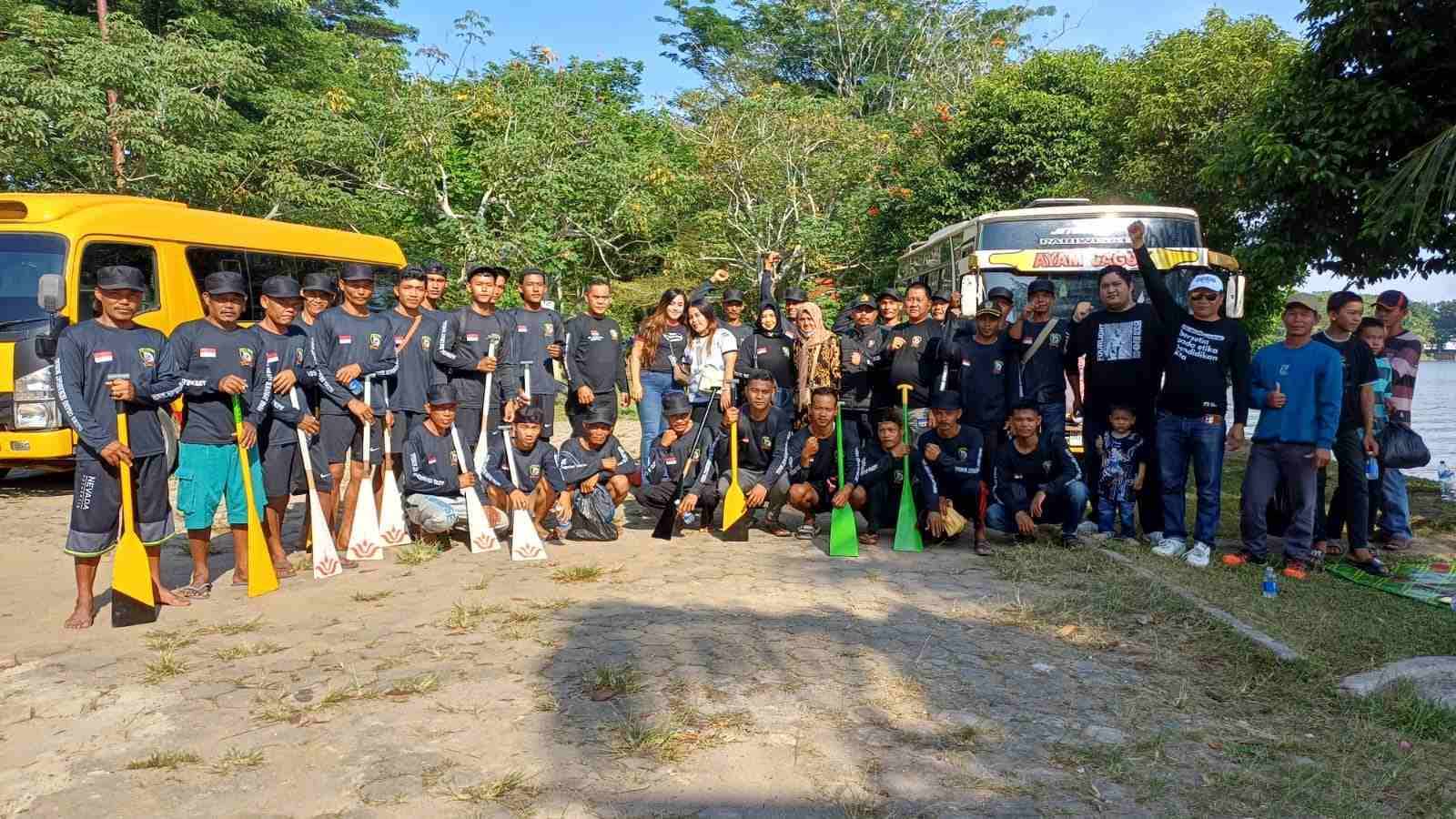 Tim dayung Ormas D’jiwa Orang Semangat Sosial