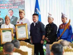 Kunker ke Sumsel, Lima Tokoh Nasional Terima Gelar Adat Komering