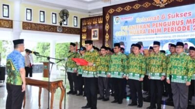 Bupati Muara Enim, H. Edison resmi dilantik sebagai Ketua Ikatan Cendekiawan Muslim Indonesia (ICMI) Orda Muara Enim periode 2025–2030