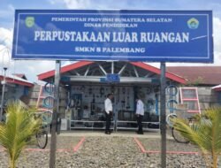 Unik, Perpustakaan Luar Ruangan SMKN 8 Palembang Satu – Satunya Ada di Palembang
