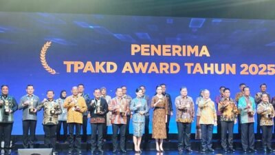 Rapat Koordinasi Nasional Tim PercepatanAkses Keuangan Daerah (Rakornas TPAKD) 2025 yang digelar di Jakarta, Jumat, (10/10/2025).