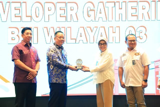 Gathering dan PKS Massal Developer BNI Wilayah 03 yang dihadiri Wakil Gubernur Sumsel H. Cik Ujang, Jumat (17/10/2025).